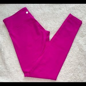 Neon Pink Lululemon wonder under full length